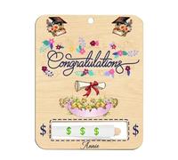 Graduation Money Storage Card, Graduation Money Gift Frame | Money Storage Organizer Congratulations 2024 | Coin Purse for Elementary School Graduate and Seco, b, Se référer au descriptif, Refer to