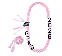 Graduation Necklace 2026 - Handmade Beaded Party Accessories | Lei 2026 Graduation Strands for Students Party Graduation Ceremonies College High School Event, Se référer à la description, Polyester