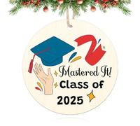 Graduation Ornament 2025 Graduate Gifts for Women Daughter Granddaughter Grad Ornaments Class of 2025 Women Men Girls Boys Son High School College Masters Grad Gifts Christmas Tree Wooden Decorations