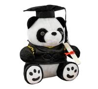 Graduation Panda - Plush | Graduation Plush | Bear Stuffed Animal | Soft Stuffed Themed Toy With Academic Cap Decorative Cuddle Companion For Students Party Celebrations Keepsakes And Daily Disp