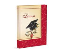 Graduation Photo Album, 23 x 30 cm, 58 White Pages and 2 Customisable Journal Pages, Thick and Durable Cardboard Pages, Intermediate by Pergamino