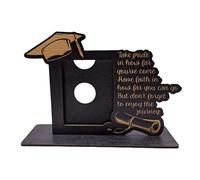 Graduation Picture Frame - Rustic Wooden Diploma Display, Shiny Cycling Speed Monitor | Wireless Bike Odometer Tracker, Flexible Certificate Frame, Wireless Mileage Res