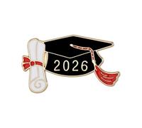 Graduation Pins,Grad Clothes Decor - Class of 2026 Graduation Brooch - for College High School Student Teacher School Party Banquet Jacket Coat Sweater Scarf Shawl Collar
