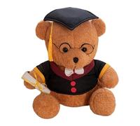 Graduation Plush Figure - warm Cuddly Keepsake Toy, Durable lovable Material Construction, Warm Ambiance Creation Feature | Car Dashboard Desk Perch, Commendation Gift For Boy, Girl Woman Man