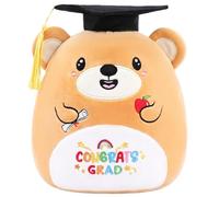 Graduation Plush Toy Class of 2026 Squishy Owl and Bear Plush with Grad Cap, Soft Graduation Gifts Keepsake for Students A01