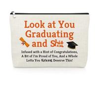 Graduation Presents for Her College Graduation Gifts for Women Men Students Makeup Bag for University College Middle High School Grad Student Congrats Grad Party Gifts for Daughter Son Cosmetic Bag