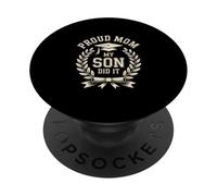 Graduation Proud Mom My Son Did It Senior PopSockets Adhesive PopGrip