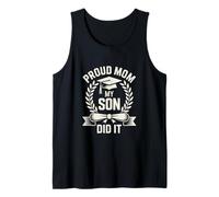 Graduation Proud Mom My Son Did It Senior Tank Top