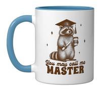 Graduation Raccoon Grad May Call Me Master | Ceramic Coffee Mug | 11 OZ