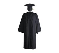 Graduation Robe, Matte Cap, Dress with Tassels, Year Charm, Black Graduation Outfit for Adults, Ceremony Uniform for High School Students, Choir Events of the Church,