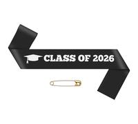 Graduation Sash for Him Her Class of 2026 Satin Sash for Women Girls Boys Congratulations Gift for Women Grad Gift for College High School Master’s Degree Phd Grads Gifts Graduation Party Decorations