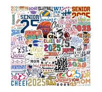 Graduation Stickers - Class 2025 Envelope Stickers Waterproof Journaling Planner Stickers 55 Design Senior Sticker Pack for Scrapbooking, Cards, Diplomas, Party Decoration and Memory Books