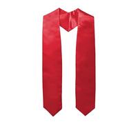 Graduation Stole for Adults Clergy Choral Stoles Academic Sash Graduation Shoulder Strap for School Church Ceremony Unisex 150cm Red