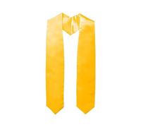 Graduation Stole for Adults Clergy Choral Stoles Academic Sash Graduation Shoulder Strap for School Church Ceremony Unisex 150cm Yellow