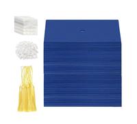 Graduation Themed Cupcake Cake Toppers - 50 Pieces Artistic Paper Cake Holders | Cupcake Topper Set With Graduation Hat - For School Home Classroom Boys Girls Family Classmates St