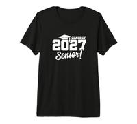 Graduation Varsity Cap Typography Art Premium T-Shirt