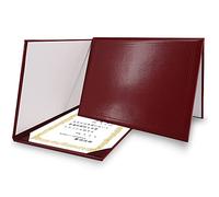 GraduationMall Diploma Cover Certificate Holder Graduation Covers for A4 Paper Classic Smooth Maroon