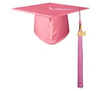GraduationMall Graduation Hat for Adult 2026 Bachelor Cap Motorboard Hat for High School University Graduation Cap - Pink
