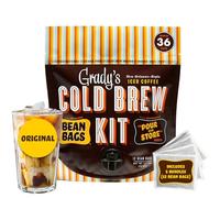 Grady's Cold Brew Iced Coffee Bean Bags (Pack of 12)