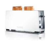 Graef Acrylic Long Slot Stainless Steel Toaster, White