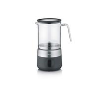 GRAEF MS802EU - Electric Milk Frother, Up to 500 ml Milk Foam in Barista Quality, Removable Glass Jug, 5 Programmes, Automatic Shut-Off, Touch Display, Black