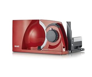 GRAEF MYTiny Foldable Food Slicer, Red, MT1003UK | Made in Germany, Compact, Auto Child Safety Lock, Stainless Steel Blade