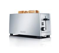 Graef Premium Large 4 Slice Toaster, 4 Heating Elements, Satefy Shut-Off, 1380W - Stainless Steel