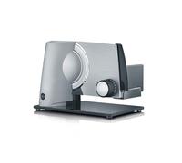 GRAEF SKS320 Multi-Purpose Food Cutter Silver, Metal housing, Serrated Blade Ø170 mm Stainless Steel, Compact Design, Glass Base, Continuous Function, Child Safety, Easy Cleaning