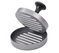 GRÄWE burger press with 50 sheets of baking paper, cast aluminium hamburger press set for delicious hamburgers, patties, BBQ, with non-stick coating