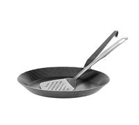 GRÄWE Wrought Iron pan, Stainless Steel, geriffelt, 28 cm