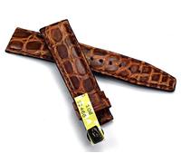 GRAF 20/18 MM Brown Genuine Louisiana Alligator Brown Crocodile Watch Strap Band Germany Crocodile Band B192