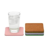 GRAF Lantz - Bierfilzl Felt Coasters - Square - 100% Merino Wool - Moisture Wicking - Heat Resistant - Sustainable - Home Decor - Housewarming Gift - 6 Coaster Set - 4" x 4" x 5 mm - Chic