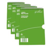 GRAFFICO 203 x 127 mm Recycled Reporter Ruled 160 Pages Notebook (Pack of 4)