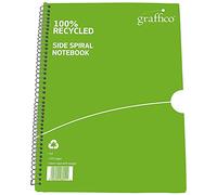 Graffico A4 Recycled Spiral Bound Feint Ruled 100 Pages Notebook