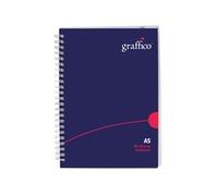 Graffico Notebook 500-0511, A5 Hard Cover Wirebound, 160 Pages