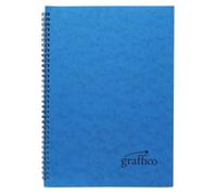 Graffico Notebook A6 Twin Wire Pressboard Feint Ruled Blue Cover 120 Pages NU003358 Pack: 1