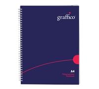 Graffico Polypropylene Wirebound Notebook 140 Pages A4 500-0504