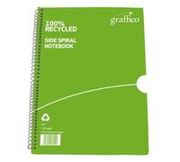 Graffico Recycled Wirebound Notebook 100 Pages A4 (10 Pack) EN08043