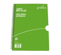 Graffico Recycled Wirebound Notebook 100 Pages A5 (10 Pack) EN10994