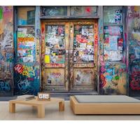 Graffiti 3D Wallpaper, Street Art Wall Mural, Graffiti Street Murals for Living Room Bedroom TV Background Office Decor - 98.4" W x 68.9" H