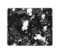 Graffiti Abstract Texture Multi-Size Rubber-Edged Gaming Mouse Pad (Landscape) â€“ Full-Print, Eco-Friendly 100% Polyester Surface With 3mm Non-Slip Rubber Base For Office, Study & Pc/Console Use