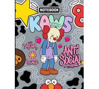 Graffiti Anti Social Peace Dream KAWS Pop Art Inspired College Ruled Notebook: Street Art Style Notebook For Teens ( 8.5 x 11 inches) Blank Lined Notebook Journal- 120 Pages
