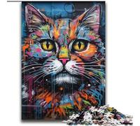 Graffiti Art Cat Puzzles for Adults And Teenagers, Educational Stress Relief Toy for Is Ideal As A Gift for The Whole Family (70x100cm)