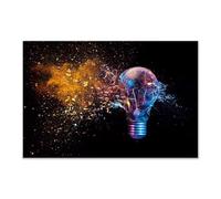 Graffiti Art Light Bulb Canvas Posters and Prints Modern Abstract Street Prints Colorful Wall Art Pictures Home Decor Murals 80x120cm No frame