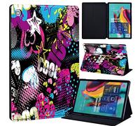 Graffiti Art Printed FINDING CASE Fit Samsung Galaxy Tab S5e 10.5 Leather Cover 2019 SM-T720 / T725, PU Flip Leather Smart Lightweight Shell Stand Cover Case for Samsung Galaxy Tab S5e 10.5 2019