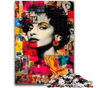 Graffiti Art Puzzles 1000 Pieces for Adults,Help The Brain Exercise Addictive Toys to Cultivate Patience Unique Challenge Game (38x26cm)