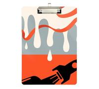 Graffiti Art rocketing Over The Bed clipboard Acrylic Cute for Classroom Supplies for Teachers Elementary Size 9 x 12 Silver