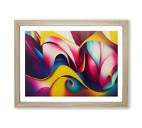 Graffiti Art Vol.4 Framed Print | A2 Oak Framed Wall Art | Ready to Hang | Eclectic Nature Picture | Living Room Bedroom Lounge Office
