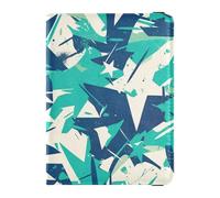 Graffiti Artwork White Green Stars Leather Passport Holder Covers Case Vaccine Card Holder Cover Combo Waterproof