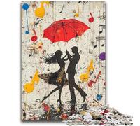 Graffiti Ballet Dancer Jigsaws Puzzles 2000 Pieces for Teenagers Gifts,Stress Reliever Difficult Challenge Enhance Love between Couples (70X100cm)
